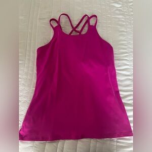 NWOT NEVER WORN Fuchsia Strappy Dona Jo Tank Top